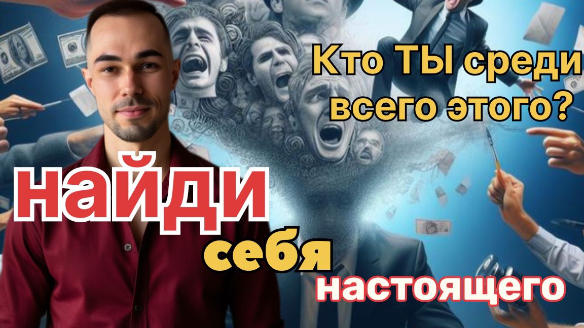 Кто ты среди всего этого? Найди себя настоящего.