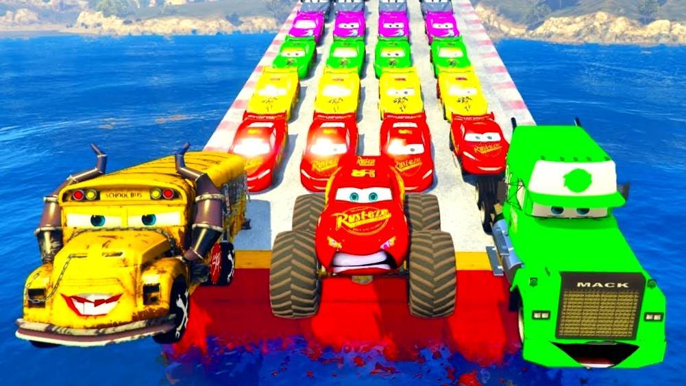 Мультики для Детей Тачки Сказочный Монстр Молния Маккуин и Друзья Тачки Диснейленд