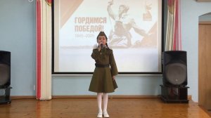 Песня "Солдатики" исполняет  Гиздатова Аиша подготовительная группа