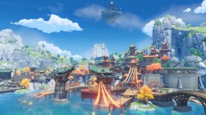 Genshin Impact 1 час микса Лиюэ + Анимированный фон 🌟  [Музыка без рекламы]