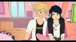 Комикс Адриан и Маринетт(Песня-Sky)