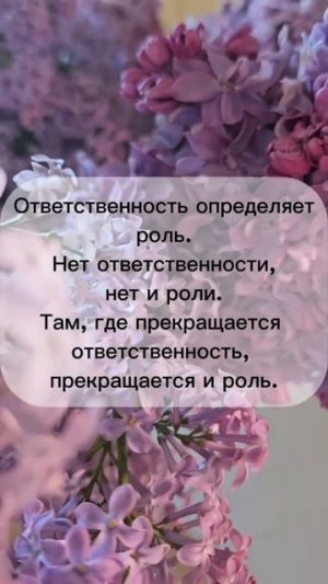 Ответственность и роль
