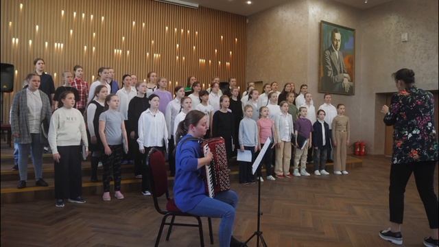 Образцовый художественный коллектив Концертный хор девочек, П1, "Журавли".