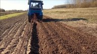 #homemade_tractor 🚜 Плуг пашет и без камня) Почему мелко паше