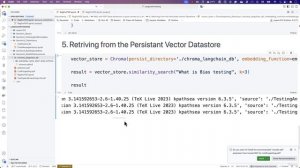 7 -Retrieval of Data from Vector datastore