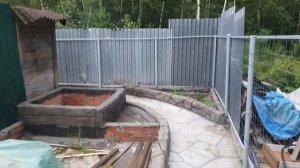 высокие грядки из цемента ...современный мини огород#А?