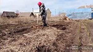 Огородные работы, готовим грядки под морковь / Жизнь в