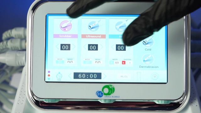 Аппарат H2o2 green, Ультразвуковая лопатка, гидропилинг, рф лифтинг. Усиленный насос