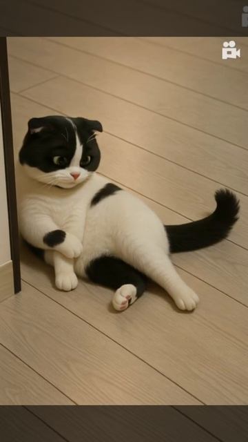 AI Video. Cute cat.