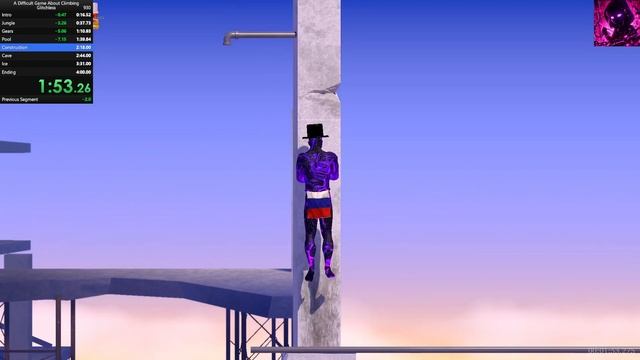 Спидран A Difficult Game About Climbing 3:45,390 / ТОП 1 РОССИИ И СНГ смотреть онлайн