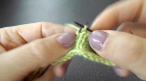 Вязание укороченных рядов с помощью накида