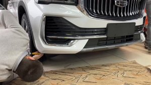 Как снять передний бампер на Geely Monjaro