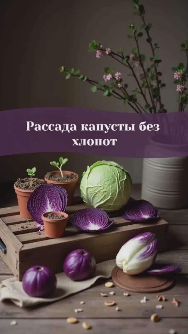 Рассада капусты без хлопот #рассада #капуста