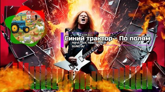 Синий трактор - По полям Hard Rock  heavy metal  Suno AI Cover