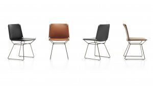 Итальянский обеденный стул NEIL Leather от MDF Italia в салонах ARDEFO