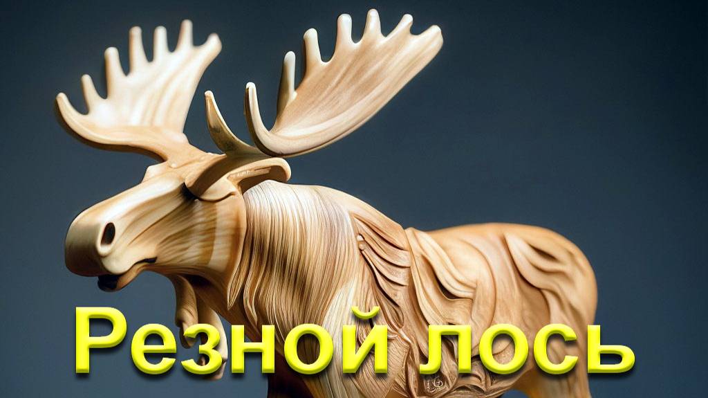 Как вырезать игрушечного лося своими руками - резьба по дереву