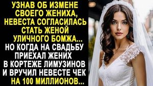 Узнав об измене своего жениха, невеста согласилась стать женой уличного бомжа... Но когда на свадьбу