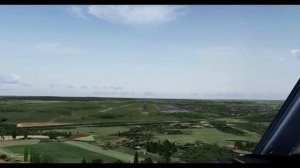 Посадка в кольцово вид из кабины