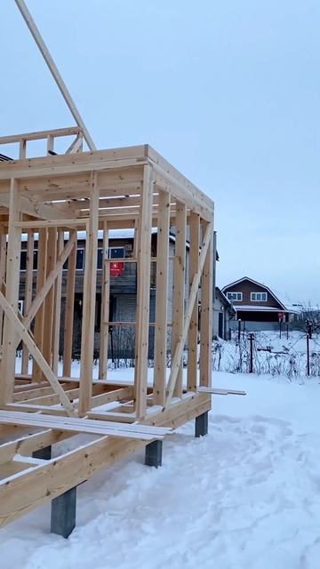 Каркас дома из строганой сухой доски. смотреть онлайн