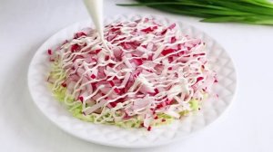 Очень Простой Вкусный Свеженький САЛАТ с молодой Капустой