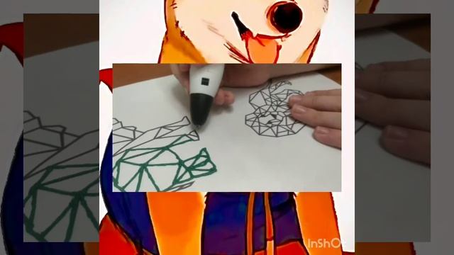 рисую (3 d ручкой) слона из фигур😨 смотреть онлайн