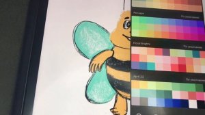 ASMR scratching sound + colouring process 🤍АСМР рисунок на iPad