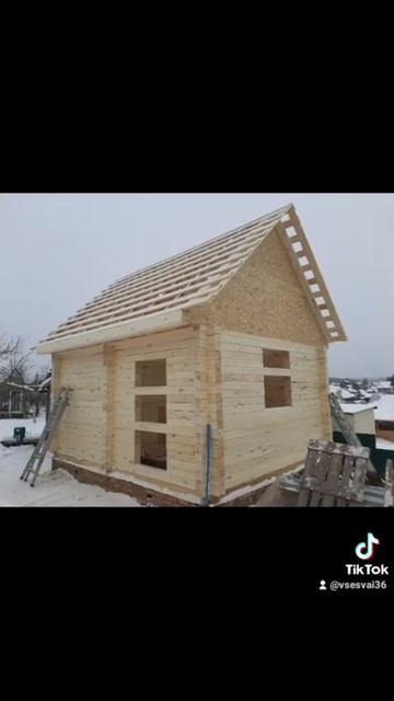 Кровельные работы - баня из бруса 4м на 5м смотреть онлайн