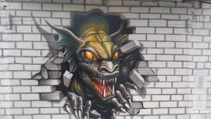 как вам рисунок на воротах гаража?