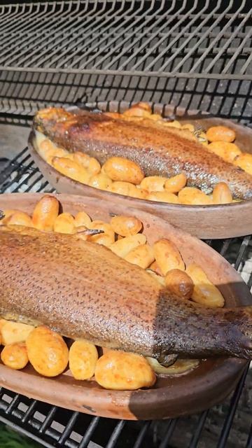 Trout - ФОРЕЛЬ НА МАНГАЛЕ #food #cooking #recipe
