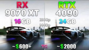 RX 9070 XT vs RTX 4090 - Test in 10 Games | 1440p & 4K