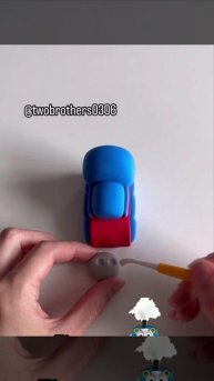 Лепим паровозик из пластилина