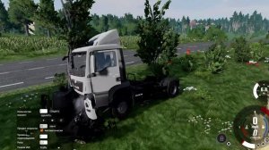 BeamNG.drive  авария разложило