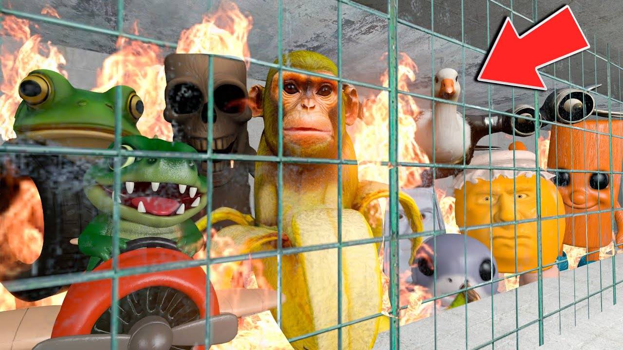 Все новые итальянские мемы семейства brainrot с искусственным интеллектом в лаве в garry's mod смотреть онлайн