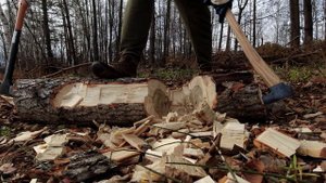 Рубка топором "Лунь" от мастерской "Аника".