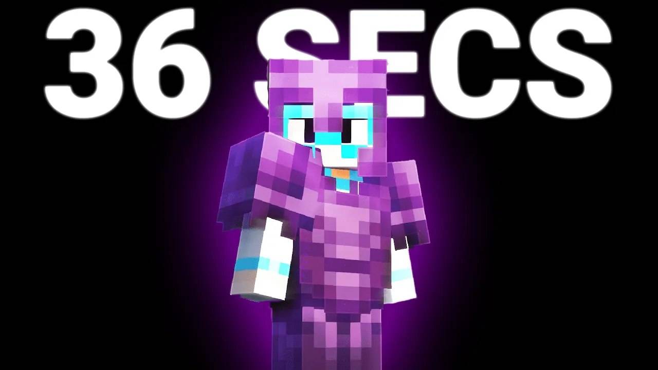 Full Netherite Armor Speedrun in 36 Seconds (Top 4 Global) смотреть онлайн
