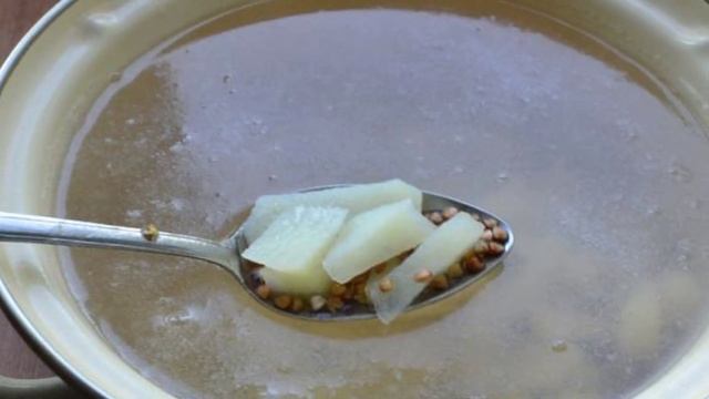 Постный гречневый суп