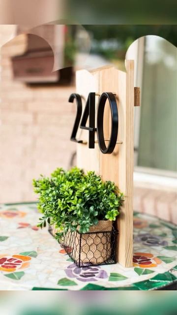 Адресная табличка из дерева для дома 🏠 смотреть онлайн