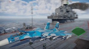 War Thunder #10 Взлет и посадка Су-33 на авианосец Адмирал Куз?