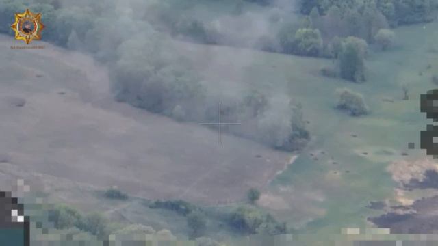 Уничтожение вражеского блиндажа, скрытого в лесополосе.