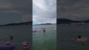 Геленджик, батут на воде