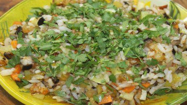 Рис с летними овощами