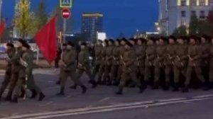 Ставропольские казаки шагают по Красной площади