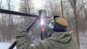 варим навесы на калитку с воротами
