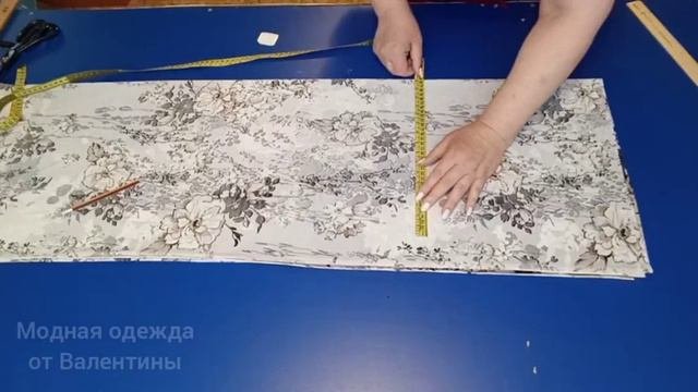 как сшить платье без выкройки.Удобный способ.