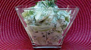 Салат из огурцов и творога