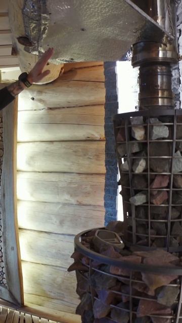 Интересное решение. Отбойник пара #вбане #баня смотреть онлайн