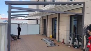 Тентовая пергола DECOLIFE для терассы многоквартирного д?