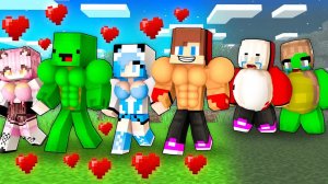 СИЛЬНЫЕ парни ушли от ТОЛСТУШЕК девушек- Майнкрафт мультфильм