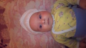 Мальчик в свои 3 месяца повторяет слово МАМА. Умничка!