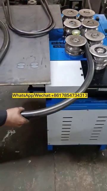 Машина для гибки круглых труб, дуговая гибка стальных смотреть онлайн